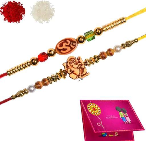 Happy Rakshabandhan Rakhi with Rakhi Mug, Card  and Roli Chawal